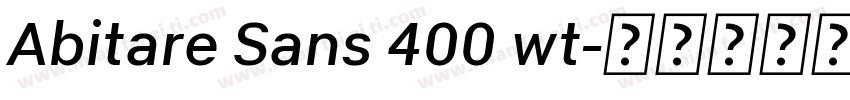 Abitare Sans 400 wt字体转换